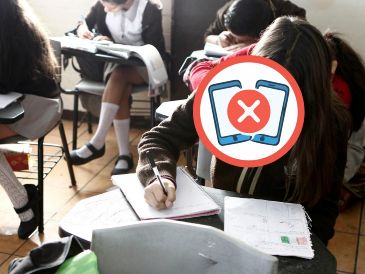 Los alumnos podrán llevar sus teléfonos celulares a las instituciones educativas, pero deberán mantenerlos guardados durante toda la jornada escolar, salvo situaciones de emergencia o circunstancias particulares. ESPECIAL / EL INFORMADOR y CANVA