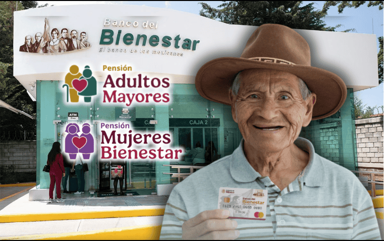 Este esquema abarca diversos programas del gobierno federal, como la Pensión Bienestar de las Personas Adultas Mayores y la Pensión Mujeres Bienestar. ESPECIAL/Banco del Bienestar