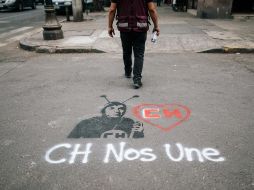 Pinta urbana con el logotipo de El Chapulín Colorado y la leyenda 
