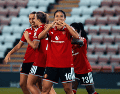 Rebeca Bernal tuvo su primer titularidad en Inglaterra y ya se estrenó como goleadora. INSTAGRAM / @manutdwomen