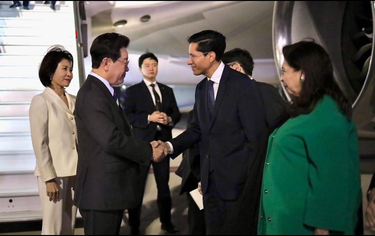 Lee Jae-Myung llega a México para fortalecer la relación bilateral y ampliar la cooperación económica. EFE.