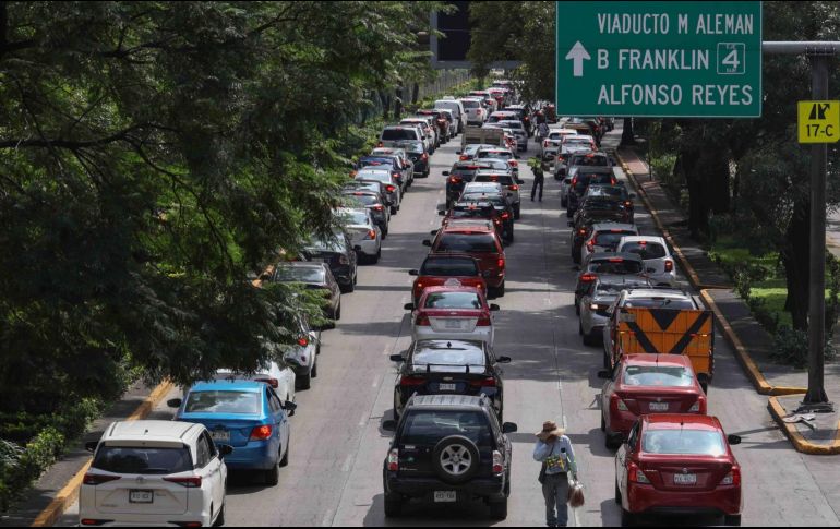 El programa Hoy No Circula se aplica de las 5:00 a las 22:00 horas en todas las alcaldías de la Ciudad de México y en tres zonas conurbadas del Estado de México. SUN/K. Guerrero