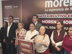 Martha Patricia García, secretaria general de Morena en Morelos, anunció el fin de la alianza estatal con el PT. SUN/J. Miranda