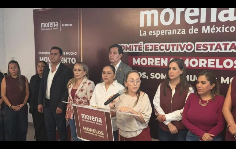 Martha Patricia García, secretaria general de Morena en Morelos, anunció el fin de la alianza estatal con el PT. SUN/J. Miranda
