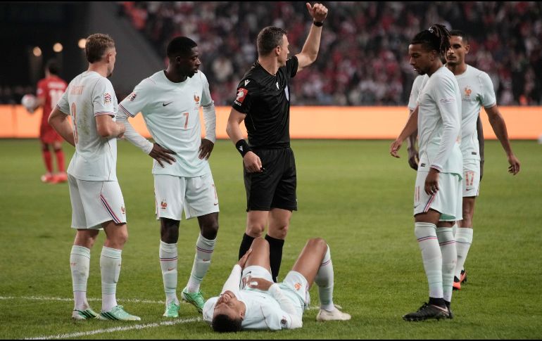 El delantero Kylian Mbappé anotó un gol y se lesionó en la Liga de Naciones. AP / K. HAMRA