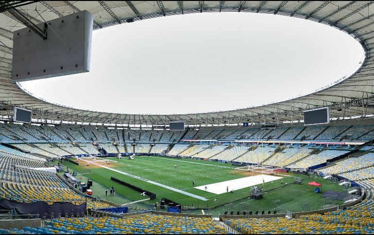 Vista del Estadio Maracaná de Río de Janeiro, donde se disputará el partido de la NFL entre los Cowboys de Dallas y los Ravens de Baltimore, el jueves 24 de septiembre de 2026. AP/G.Payán