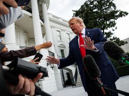 Donald Trump mantiene su disputa contra varios medios de comunicación clave. EFE/S. Corum