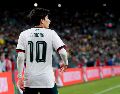 El mediocampista de Xolos suma 15 partidos con México y fue contra Colombia que encontró su primera anotación. IMAGO7