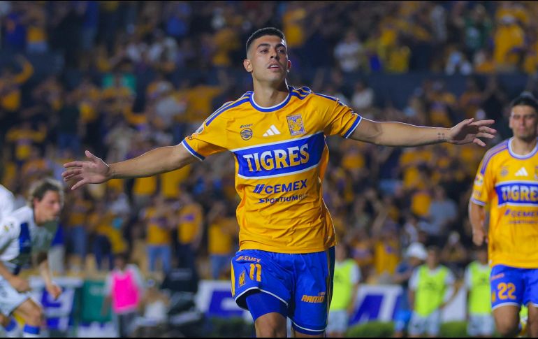 Brunetta hizo el gol con que Tigres venció al Puebla por medio de un penal al minuto 53. IMAGO7/N. Pamela