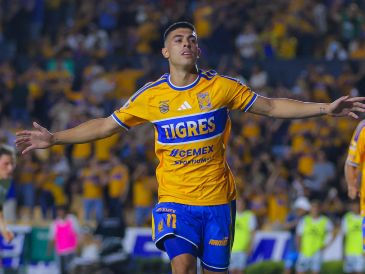 Brunetta hizo el gol con que Tigres venció al Puebla por medio de un penal al minuto 53. IMAGO7/N. Pamela