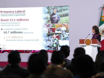 Sheinbaum relacionó este comportamiento con las modificaciones laborales impulsadas durante su administración. ESPECIAL/Gobierno de México
