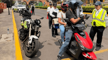 Se han retirado 41 motocicletas de circulación que ofrecían servicio de traslado de pasajeros mediante plataformas digitales. SETRAN