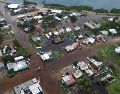 Fotografía aérea que muestra las afectaciones tras el paso del huracán "Polo" este martes en el municipio de Comondú, Baja California Sur. EFE/M. Fong