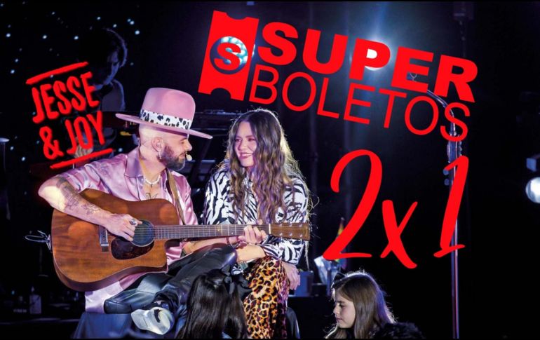 Superboletos tiene trece conciertos en la Arena Guadalajara al 2x1 solo HOY 30 de septiembre; entre ellos, boletos para Jesse & Joy. SUN / ARCHIVO