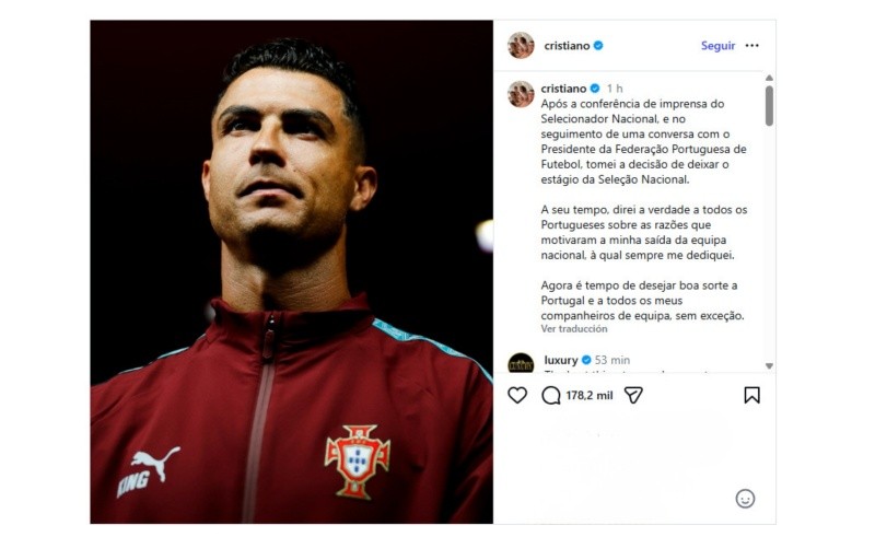 INSTAGRAM / @cristiano&nbsp;