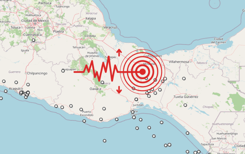 &nbsp;Sismo en Veracruz. ESPECIAL / SSN