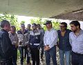 El recorrido se llevó a cabo esta mañana en la obra que lleva un avance de alrededor del 25 por ciento. EL INFORMADOR/A. Navarro