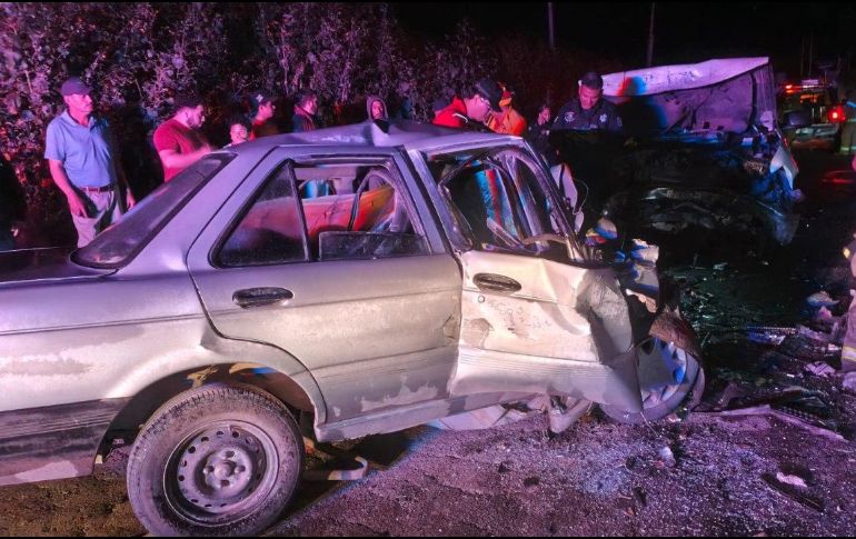 El percance fue atendido por personal de Protección Civil y Bomberos de San Juan de los Lagos y Cruz Roja. CORTESÍA