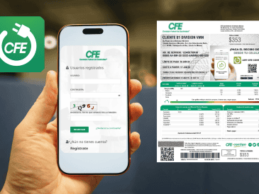 Conoce el proceso para registrarse en la plataforma de la CFE, y lo que permite pagar el recibo de luz en línea y reportar fallas sin salir de casa. CANVA CFE ESPECIAL