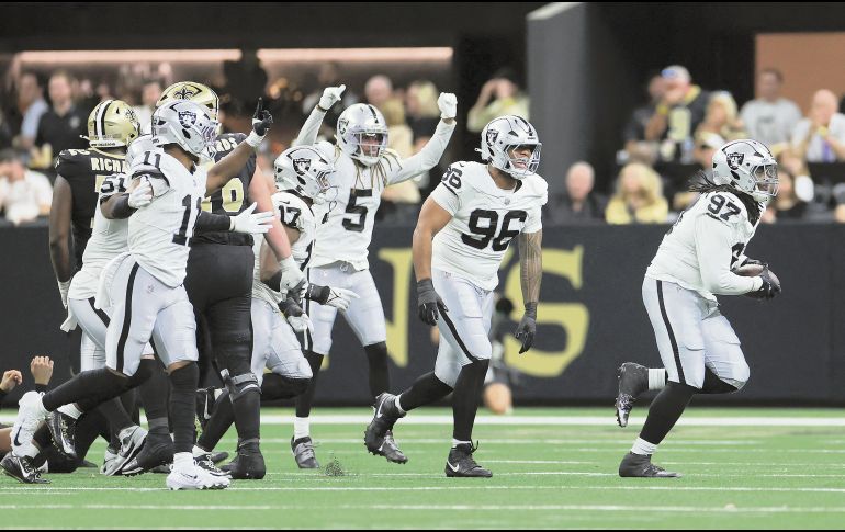 Raiders de Las Vegas. Los “Malosos” protagonizarán un duelo de invictos ante Kansas City por el liderato del Oeste. AFP