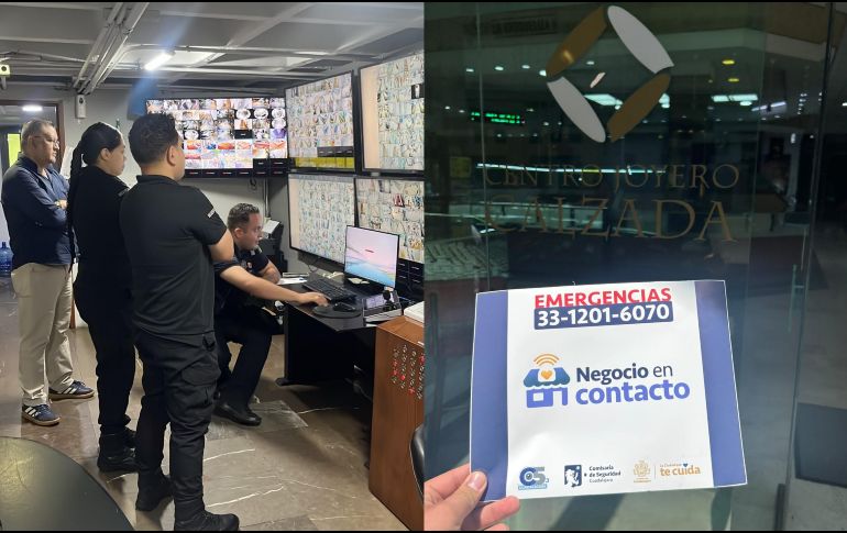 El sistema instantáneo enlaza el recinto de forma silenciosa y en tiempo real con el C5 Guadalajara. ESPECIAL / Policía de Guadalajara