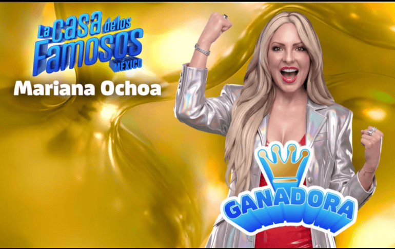 Mariana Ochoa ganó 4 millones de pesos en La Casa de los Famosos México 2026, pero tras el pago de impuestos federales y locales al SAT, la cantante recibirá una cifra  menor. ESPECIAL/ Facebook/ La Casa de los Famosos México