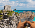 Sheinbaum aseguró que la reducción de vuelos a Tulum se debe al incremento en el precio de la turbosina y sostuvo que la disminución se ha registrado no sólo en México, sino en todo el mundo. ESPECIAL / CANVA