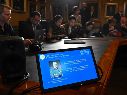 Conferencia de prensa en la Real Academia Sueca de Ciencias en la que se anunció a Francis Halzen como Premio Nobel de Física 2026. EFE/C. Olsson
