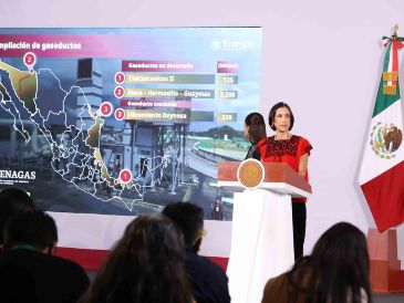 Luz Elena González apuntó que en el sector eléctrico se invierten 794 mil millones de pesos en generación, 161 mil millones en transmisión y 74 mil millones en distribución. SUN / K. Guerrero
