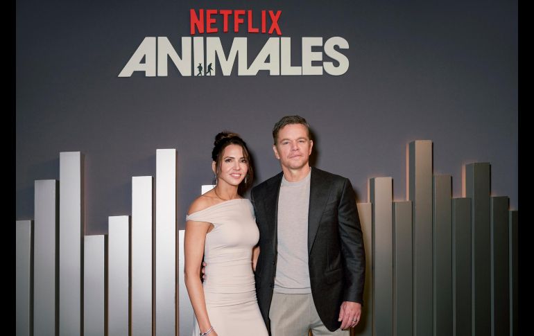 Luciana Damon y Matt Damon. ESPECIAL/NETFLIX.
