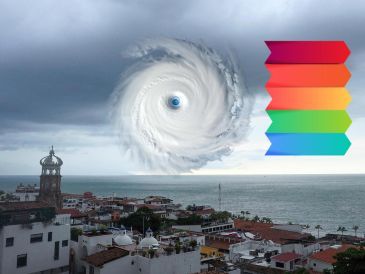 Los colores de la alerta se relacionan con dos factores principales: el acercamiento del ciclón a la costa o al área afectable, y el alejamiento respecto de esa zona. ESPECIAL / EFE y CANVA