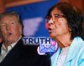 A través de un mensaje de otro usuario, Trump criticó a "Navi" Pillay, la galardonada con el Nobel de la Paz este viernes. EFE / ARCHIVO