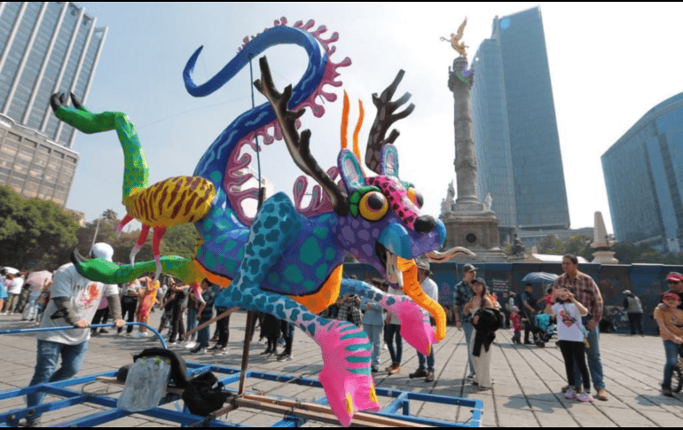 El Desfile de Alebrijes 2026 contará con enormes figuras creadas específicamente para dos eventos este mes. GOBIERNO DE LA CIUDAD DE MÉXICO