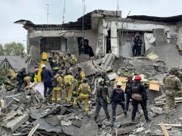 Imagen de los restos de un ataque ruso en Ucrania. EFE/D. Naumova