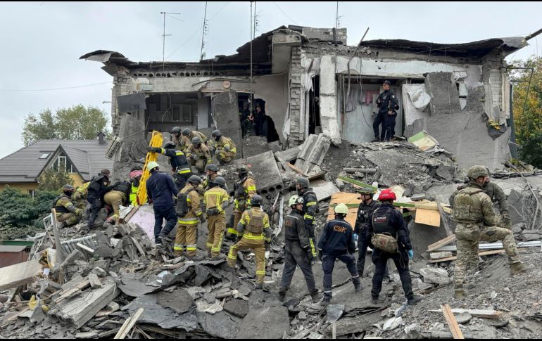 Imagen de los restos de un ataque ruso en Ucrania. EFE/D. Naumova