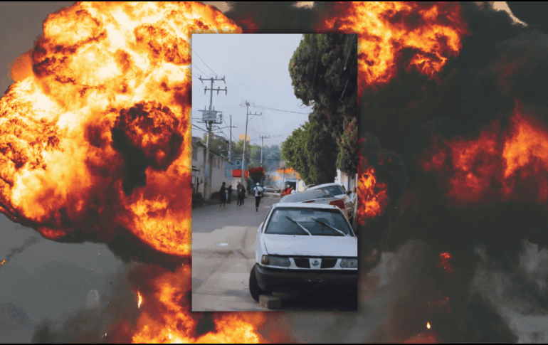 A través de redes sociales, comenzaron a circular videos en los que se observa la fuerza de la explosión y a varias personas corriendo. X / @UniversalPuebla