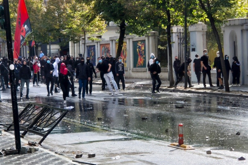 &nbsp;También ha habido protestas en otras ciudades, como Elbasan, Korçe, Durres y Shkoder. EFE / A. SÁNCHEZ SOLÍS