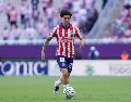 Jordan Carrillo no ha logrado consolidarse en el esquema de Gabriel Milito y su participación con Chivas ha disminuido. IMAGO7.