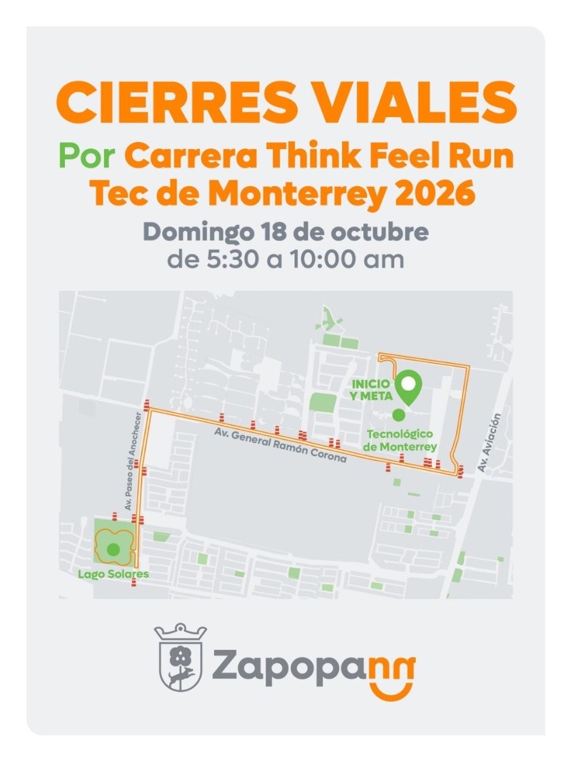 Modificaciones viales en la zona del Tec de Monterrey. ESPECIAL