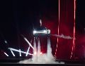 Fotografía cedida por Tesla donde aparece el prototipo de la nueva generación de su deportivo eléctrico Roadster propulsado por aire comprimido en las instalaciones de pruebas de cohetes de SpaceX en McGregor, Texas. EFE/Tesla