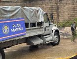 El desbordamiento de ríos y arroyos obligó a las autoridades a realizar evacuaciones preventivas y rescates. ESPECIAL/X @SEMAR_mx