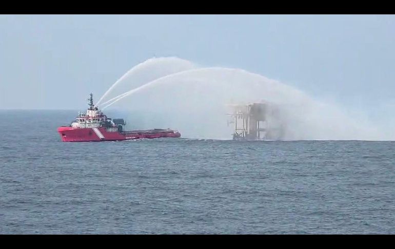 La instalación incendiada pertenece al complejo Abkatún-Pol-Chuc, en la Sonda de Campeche. X/Pemex