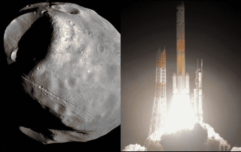 Al estudiar las lunas de Marte, los científicos esperan averiguar si Fobos y Deimos se formaron tras una antigua colisión entre Marte y una roca espacial que lo golpeó. X/@tnsc_JAXA  ESPECIAL