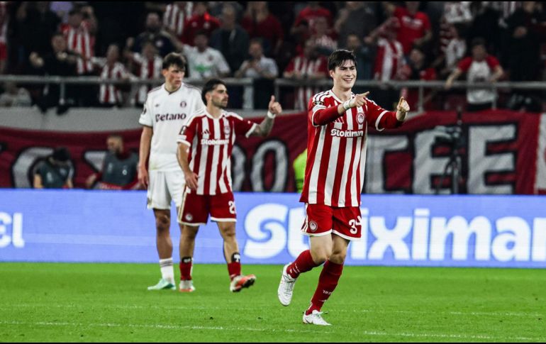 La anotación vivió breves momentos de polémica pues Olympiacos registró la anotación para González y la UEFA la sumó como un autogol de parte de Mannsverk. EFE / G. PANAGOPOULOU