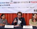 Este jueves, Reporteros Sin Fronteras presentó el informe "Dos años de mandato de Claudia Sheinbaum". EFE/M. Guzmán