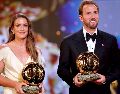 Harry Kane y Alexia Putellas encabezaron la lista de ganadores del Balón de Oro 2026, celebrado por primera vez en Londres. EFE/T. AKMEN.