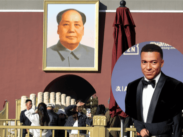 Kylian Mbappé provocó la furia de China al confesar que su meme favorito lo compara con el líder histórico Mao Zedong, el desliz le costó sus contratos comerciales y la suspensión de LaLiga en el país. EFE/J. LEE/T. Akmen