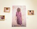Pieza de la muestra “Querida Remitente” conformada por fotos y gráfica. CORTESÍA