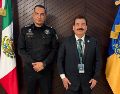 Jesús Salazar Zazueta, director del Observatorio de Seguridad Ciudadana PRO México, y Juan Pablo Hernández González, secretario de Seguridad del Estado de Jalisco. ESPECIAL