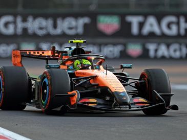 El piloto de McLaren, Lando Norris, registró un tiempo de 1:17.600 minutos. EFE / M. Guzmán